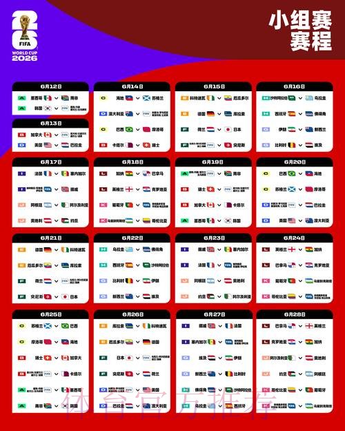 2026世界杯直播官方发布比赛时间表怎么看